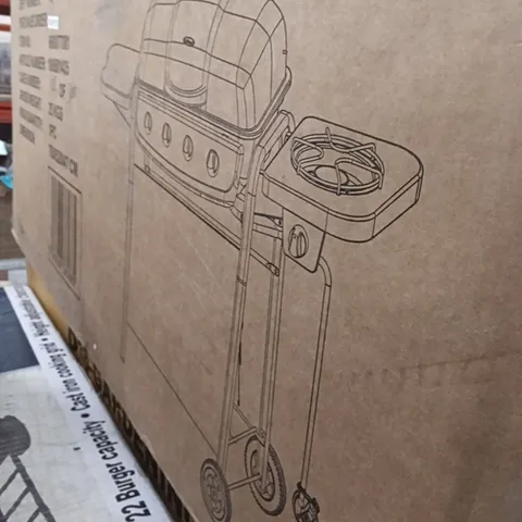 BOXED 4 BURNER GAS BBQ GRILL