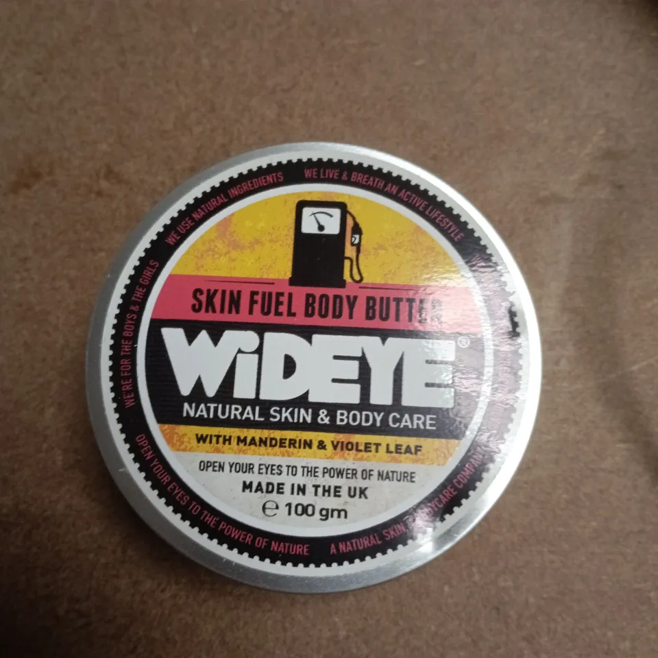 WIDEYE SKIN FUEL BODY BUTTER (100 G) + EYE RENEW COLLAGEN GEL (30 G) – 2 X TINS, MADE IN THE UK