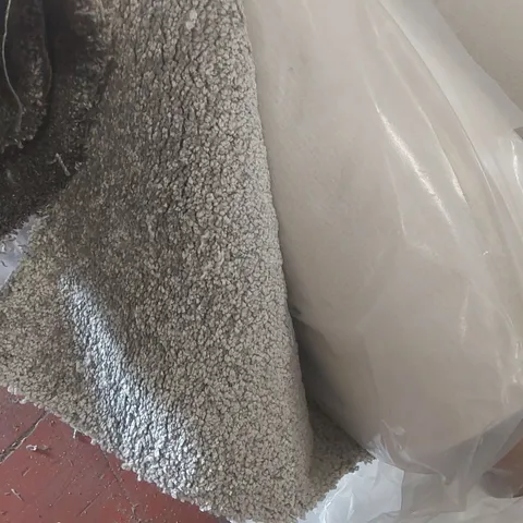 ROLL OF QUALITY SICILLA SILVER GREY CARPET - APPROXIMATELY 2.3 x 4m