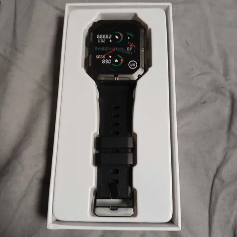 HARD HAT  SMARTWATCH (BLACK) IP68 – ANDROID & IOS COMPATIBLE