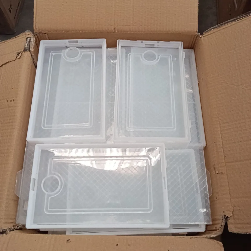 BOXED SHOE STORAGE BOX UNIT - WHITE/TRANSPARENT