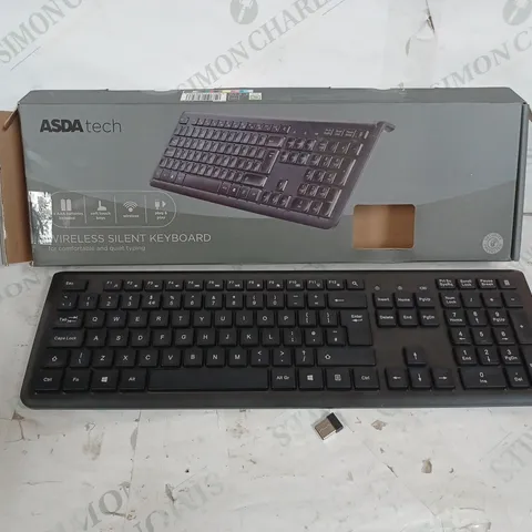 ASDA TECH WIRELESS SILENT KEYBOARD