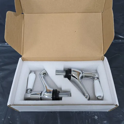 ENKI CHROME EFFECT BATHROOM TAP SET