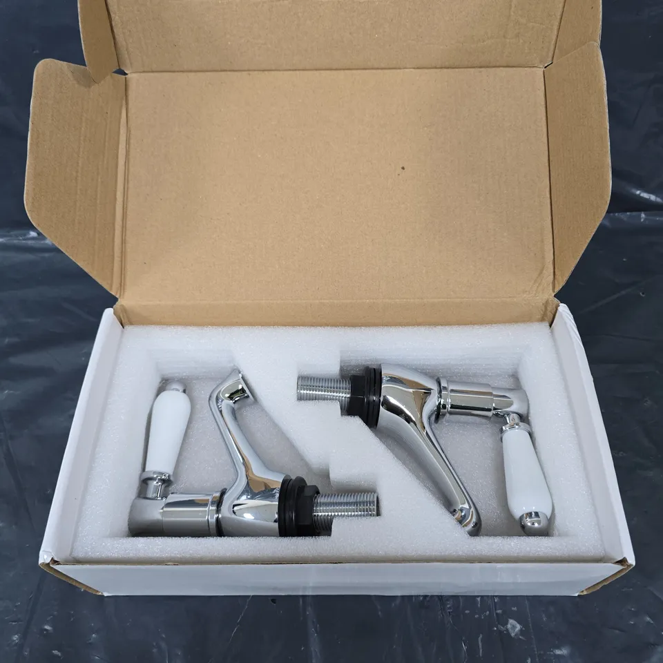 ENKI CHROME EFFECT BATHROOM TAP SET 