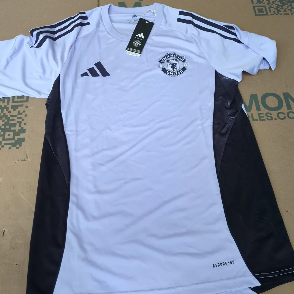 ADIDAS MANCHESTER UNITED TRAINING JERSEY - SMALL