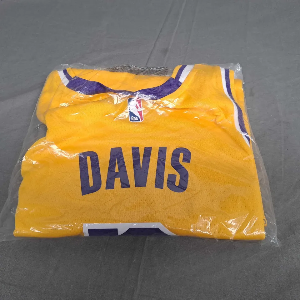 LOS ANGELES LAKERS 'DAVIS' JERSEY UNISEX SIZE M 