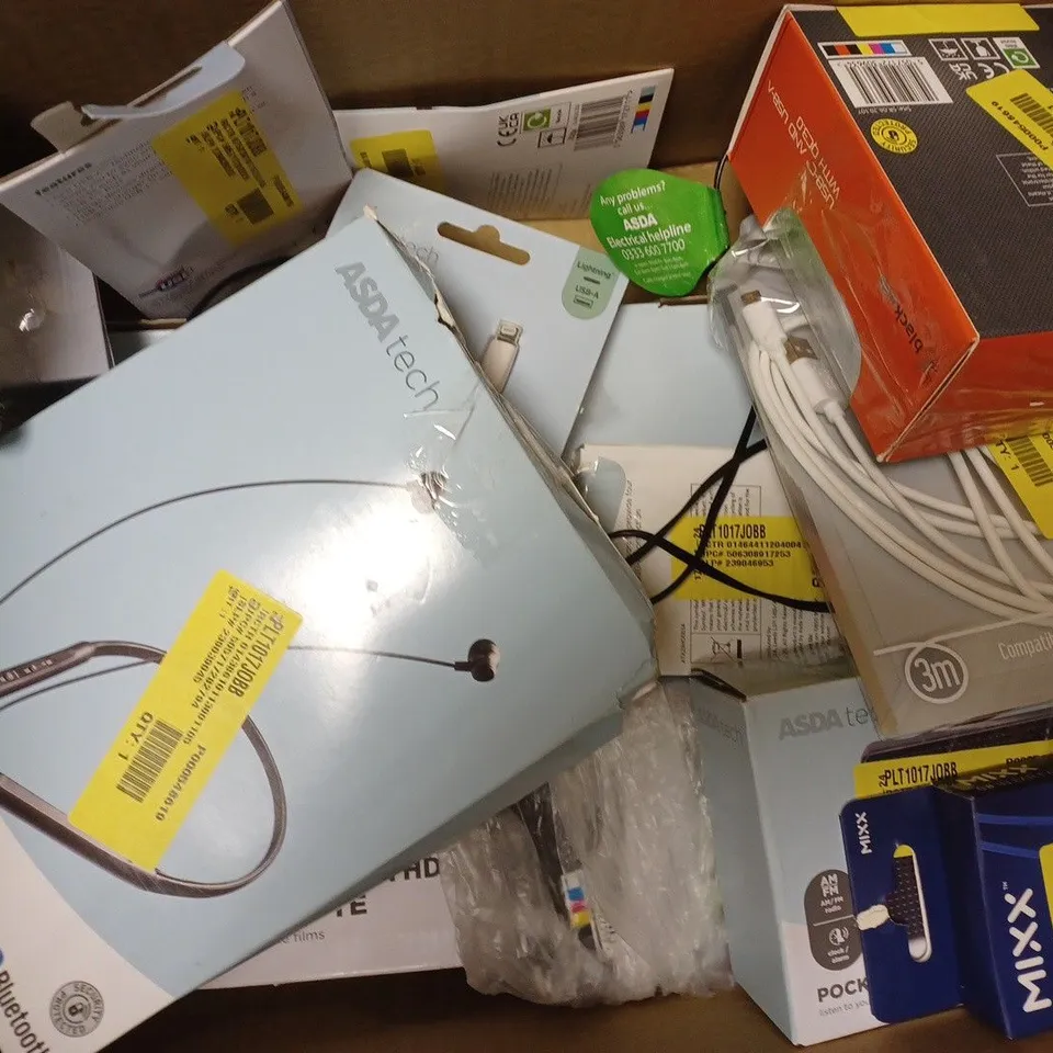 APPROXIMATELY 20 ASSORTED PRODUCTS TO INCLUDE JVC WIRELESS EARBUDS, DAB+ RADIO, DVD PLAYER 
