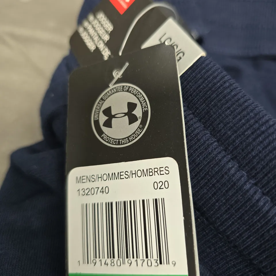 UNDER ARMOUR MEN’S NAVY JOGGERS – LARGE (LG) UK SIZE