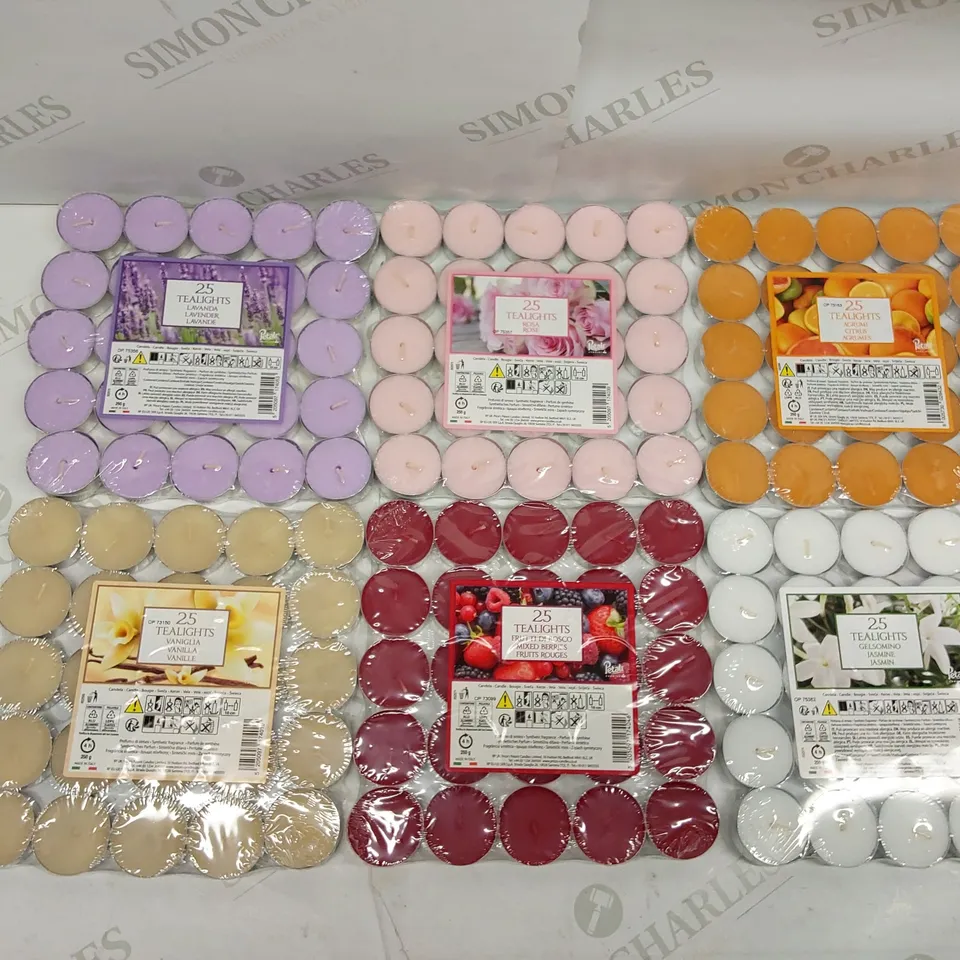 BOXED BRAND NEW PRINCES CANDLES 6X 25 SCENTED TEALIGHTS