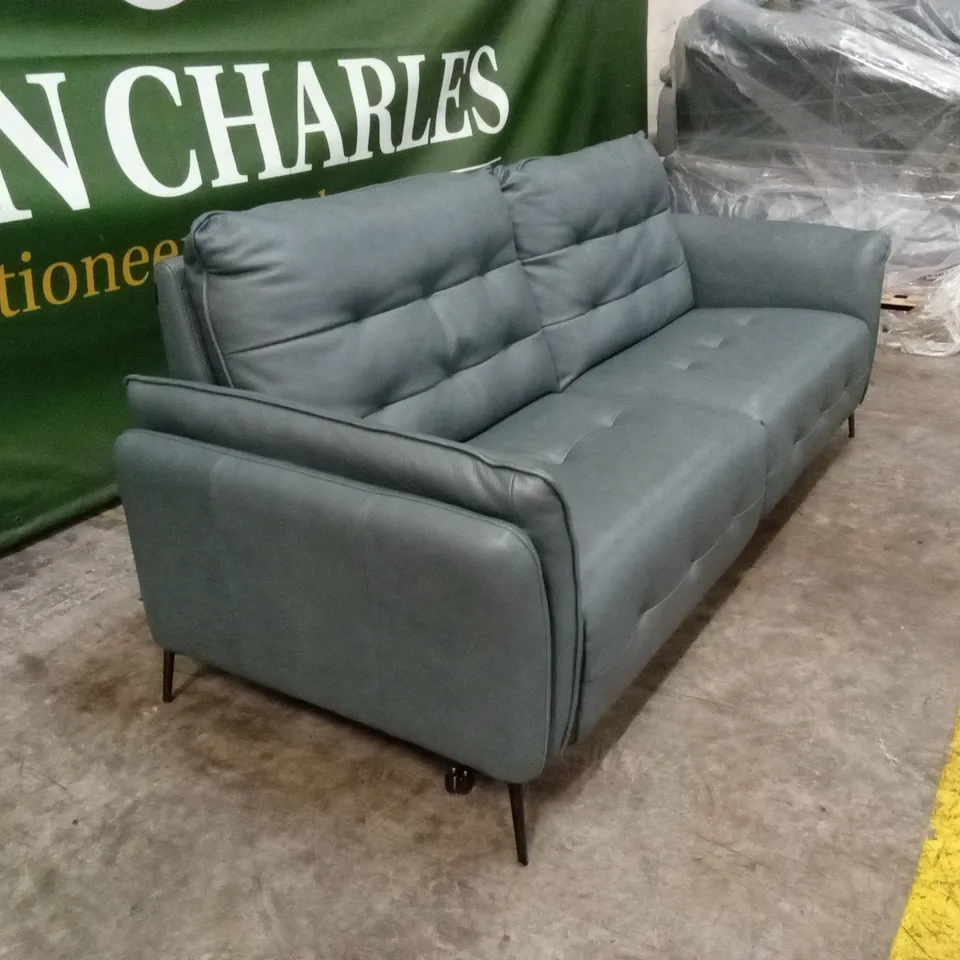 QUALITY DESIGNER ITALIAN MADE BOLZANO LARGE 3 SEATER ELECTRIC RECLINER LEATHER SOFA