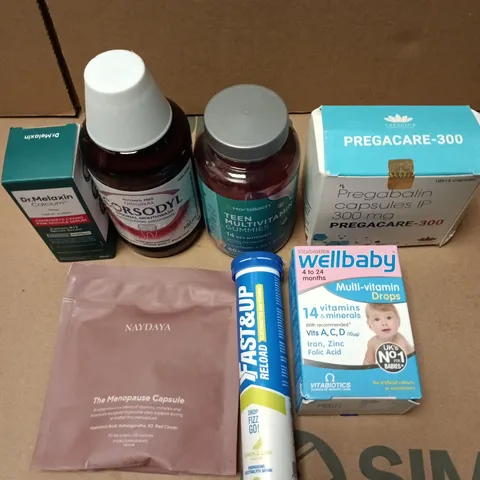 APPROXIMATELY 15 ASSORTED VITAMIN/HEALTH AID PRODUCTS TO INCLUDE WELLBABY, FAST & UP, MULTI VITAMINS ETC