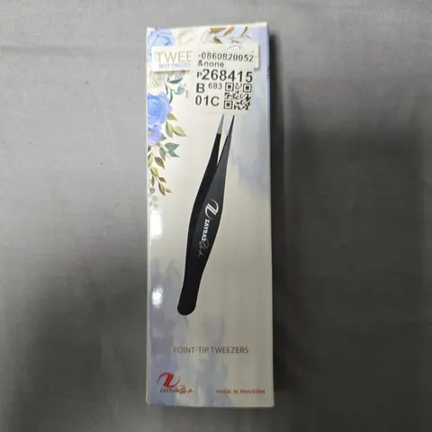 Zayra Style Point-Tip Tweezers – Black- APPROXIMATELY 35 PCS 