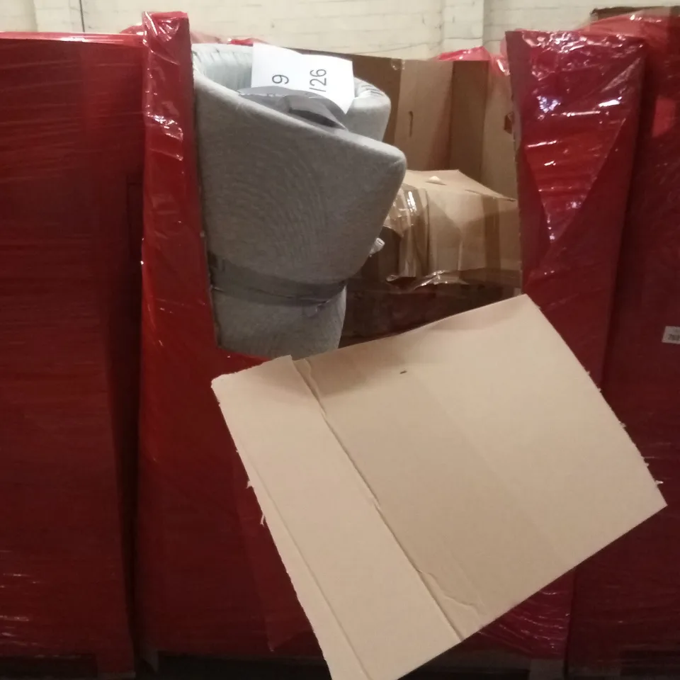 PALLET OF ASSORTED HOUSEHOLD GOODS AND PRODUCTS TO INCLUDE; MATTRESS TOPPER ETC
