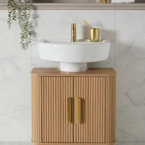BOXED CARINA UNDER SINK CABINET - OAK (1 BOX)