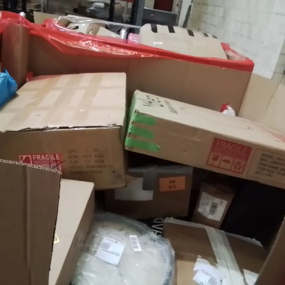 PALLET OF ASSORTED HOUSEHOLD GOODS AND PRODUCTS TO INCLUDE;FACIAL STEAMER,GOVEE LIGHT,EZGO ELECTRIC CAR CHARGER 