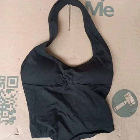 CIDER HALTER NECK TANK TOP IN BLACK SIZE XXS