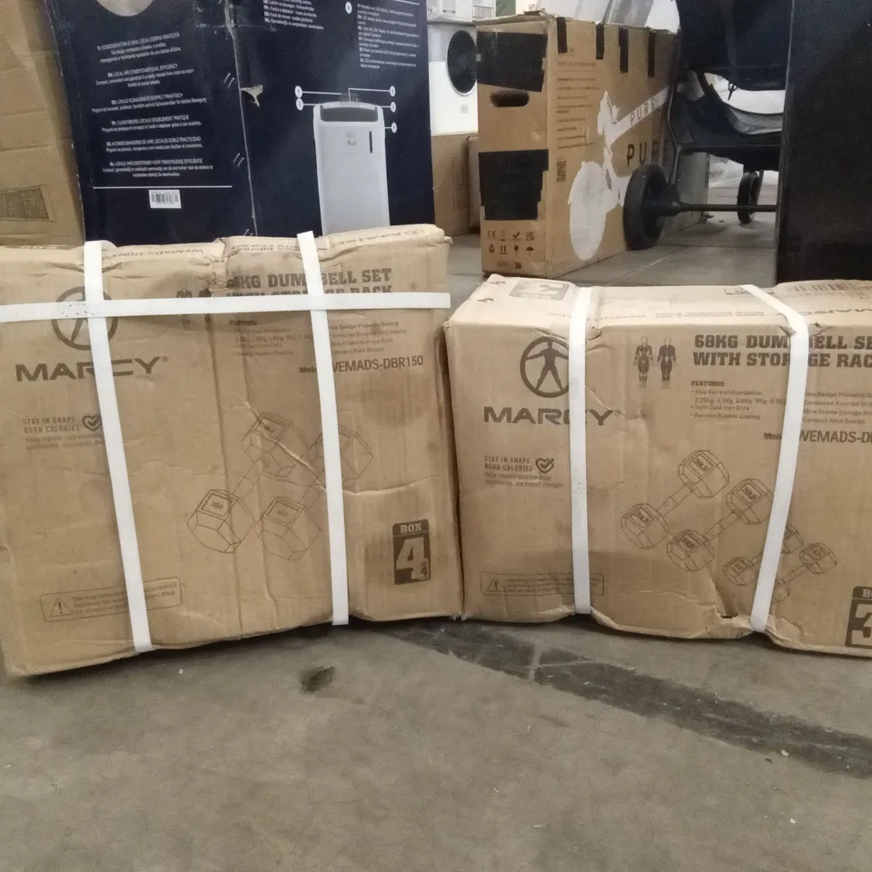 SET OF MARCY DUMBBELLS // 2 BOXES ONLY