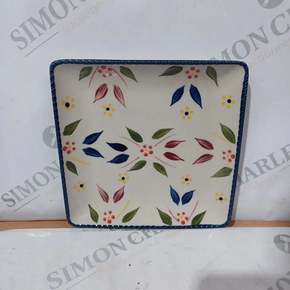 FLOWERED DESIGNED FOOD PLATES AND BOWLS - COLLECTION ONLY