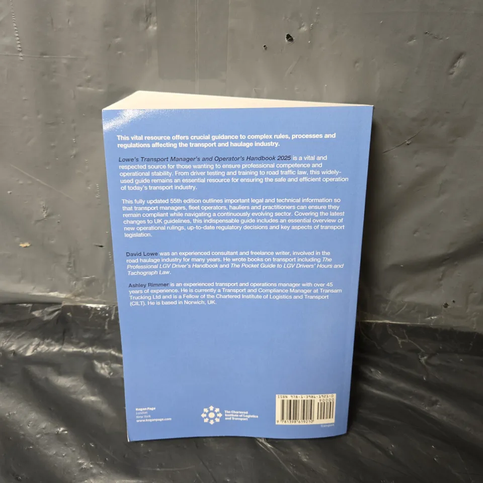 LOWE'S TRANSPORT MANAGER'S AND OPERATOR'S HANDBOOK 2025 PAPERBACK