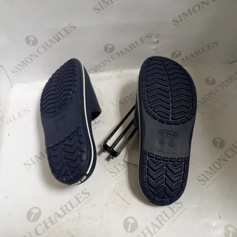 CROCS CROCBAND 3 SLIDE NAVY M10 W 12 