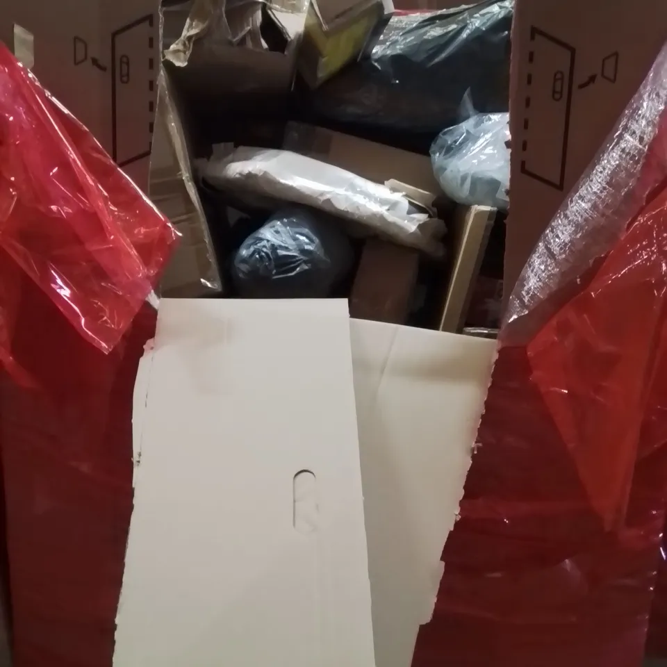 PALLET CONTAINING VARIOUS ASSORTED ITEMS TO INCLUDE:ARTIFICIAL OLIVE TREE, FIRE GUARD, PICTURE FRAME, SHOE STORAGE BOXES AND OTHER ASSORTED ITEMS...