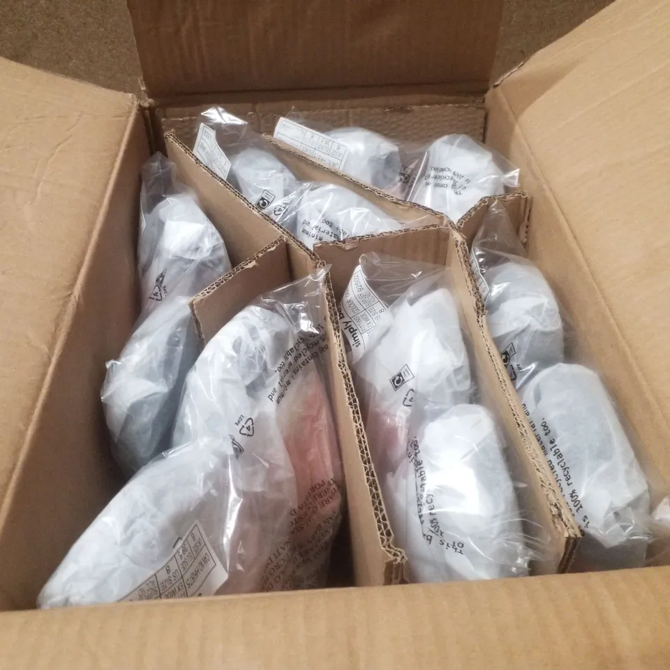 BOX CONTAINING APPROXIMATELY 6 PAIRS OF BRAND NEW SIMPLY BE ORANGE PARRY EX WIDE SANDALS - SIZE 6
