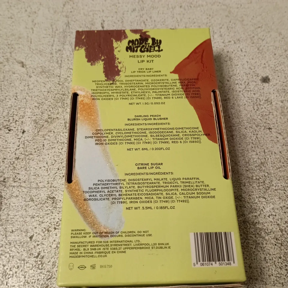 MADE BY MITCHEL MESSY MOOD LIP KIT – MAKE-UP SET