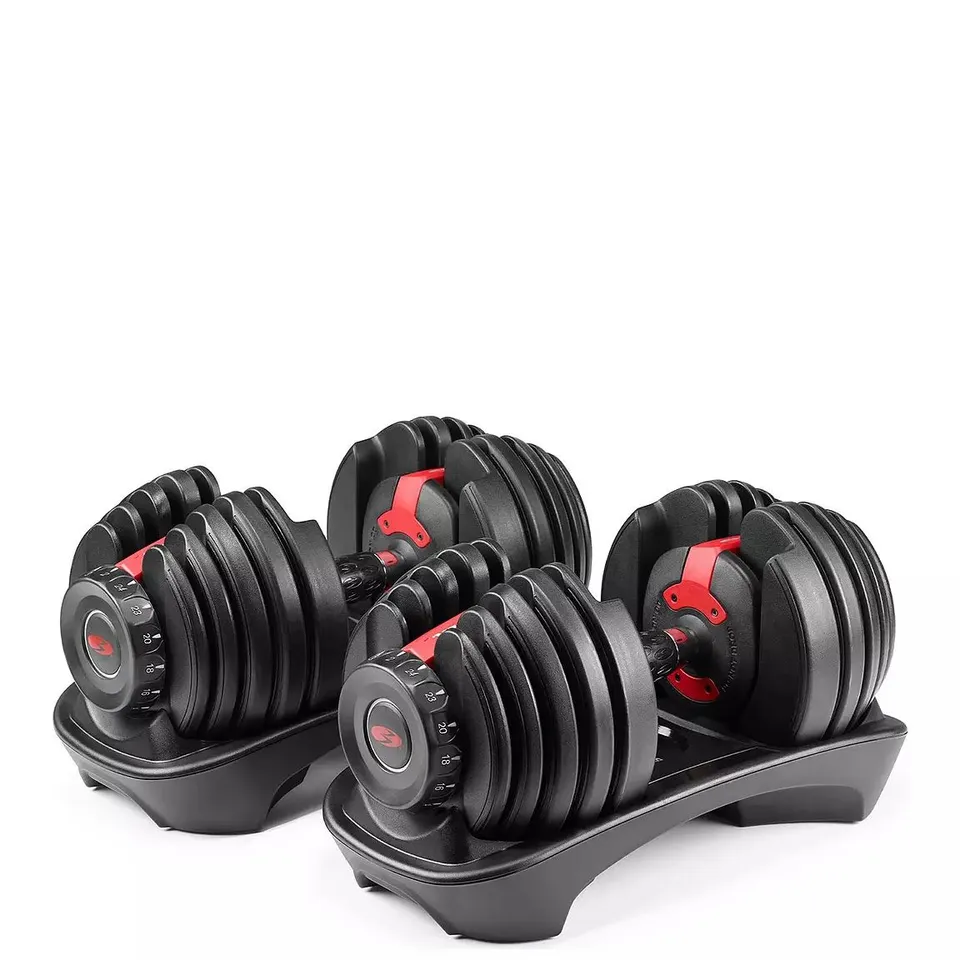 BOXED BOWFLEX SELECTTECH 552I ADJUSTABLE DUMBBELL SET (2 BOXES)