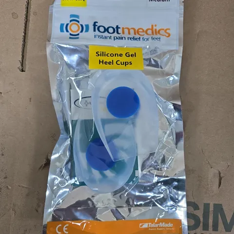 FOOTMEDICS SILICONE GEL HEEL CUPS – MEDIUM