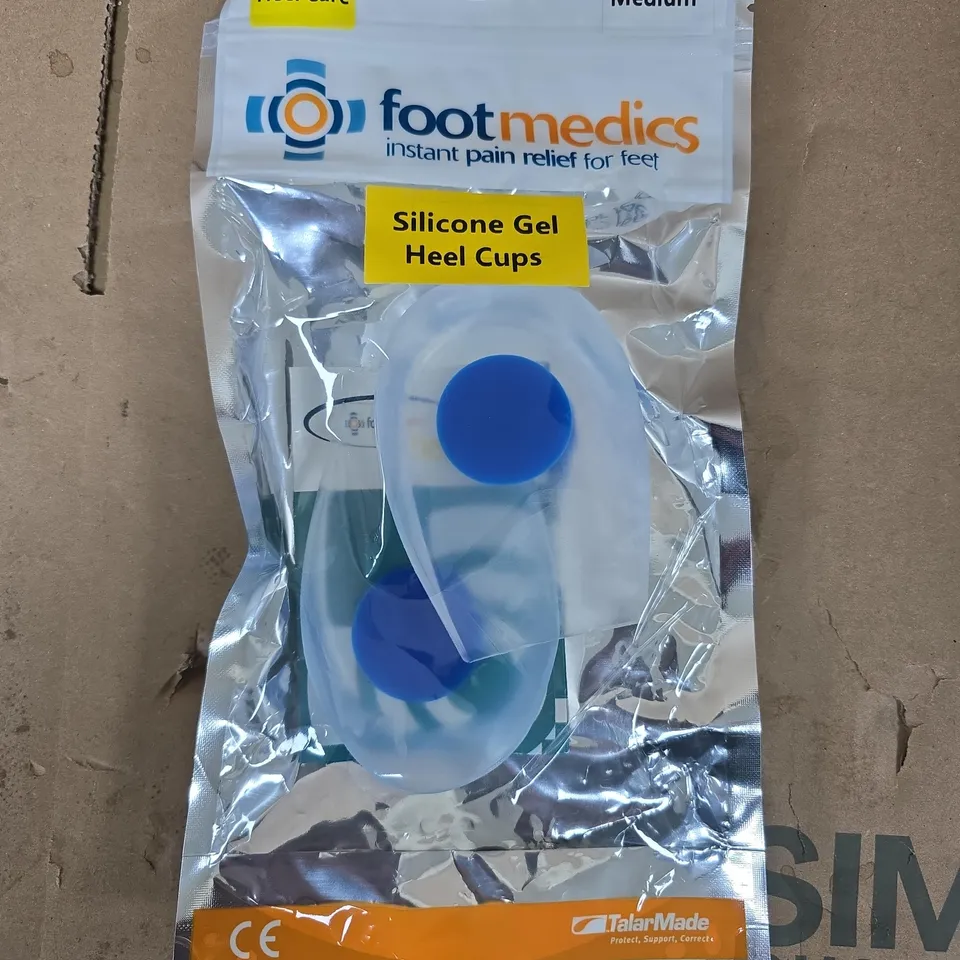 FOOTMEDICS SILICONE GEL HEEL CUPS – MEDIUM