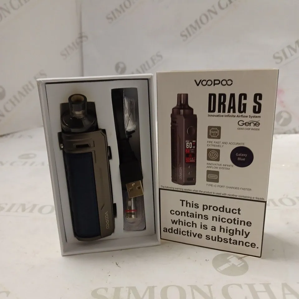 BOXED VOOPOO DRAG S - GALAXY BLUE. 