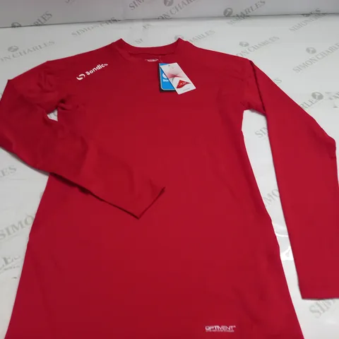 SONDICO RED LONG SLEEVE TOP - UK L