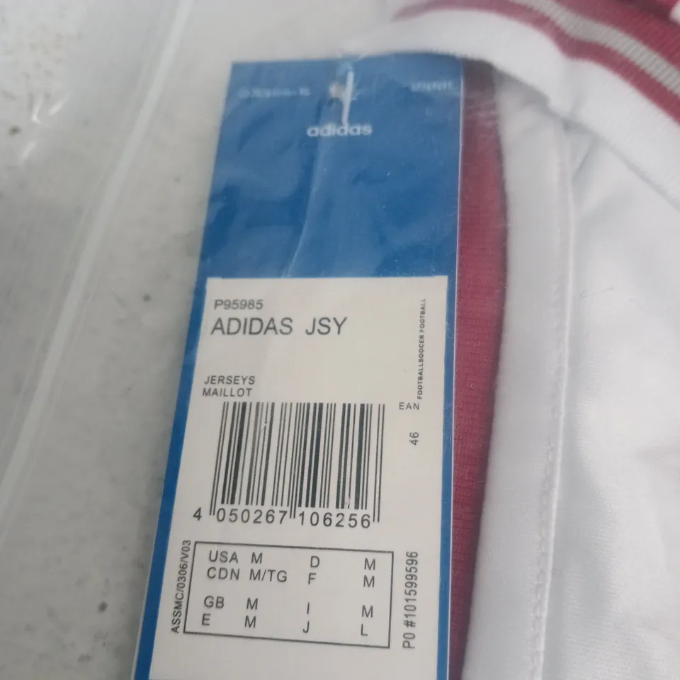 LIVERPOOL FC ADIDAS FOOTBALL JERSEY – WHITE AWAY KIT, UK M