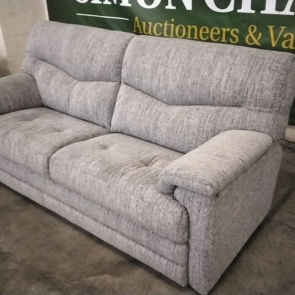 QUALITY BRITISH DESIGNED & MANUFACTURED G PLAN STRATFORD 3 SEATER COPPICE ASH FABRIC SOFA