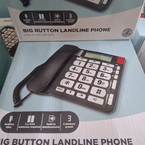 PALLET OF APPROXIMATELY 160 BRAND NEW BOXED TECH BIG BUTTONLANDLINE PHONES