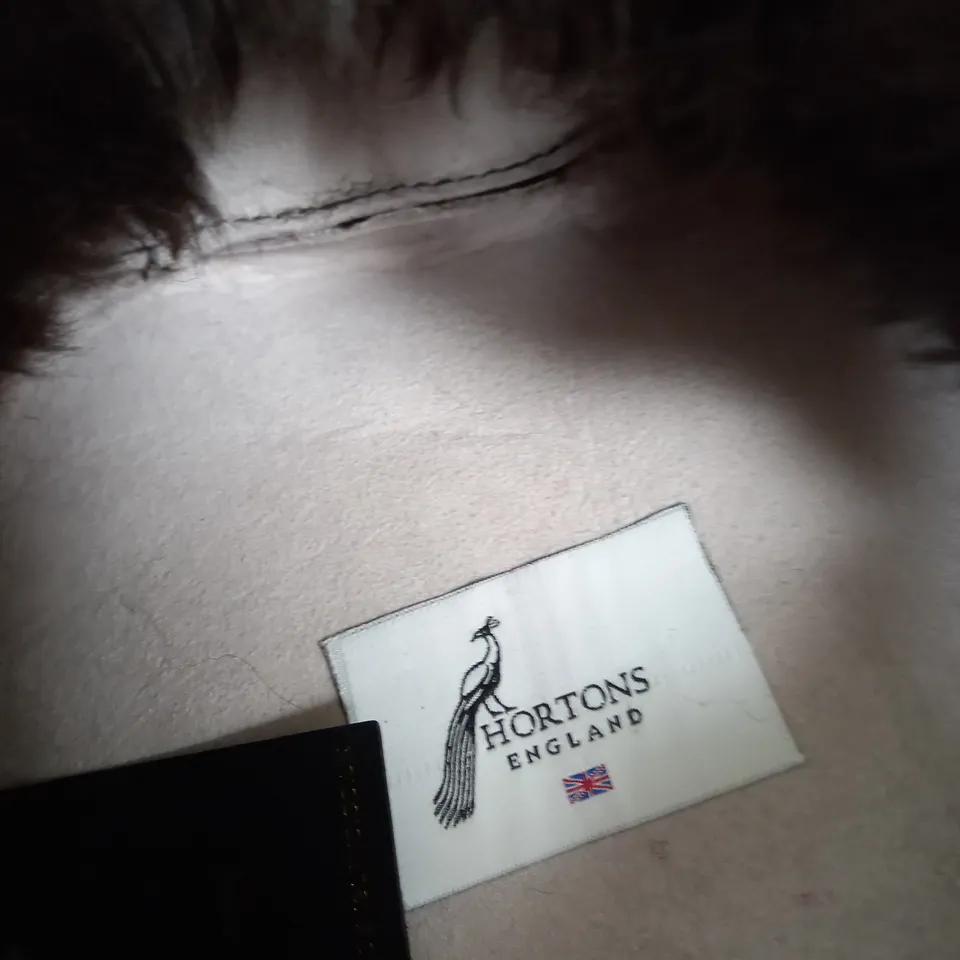 HORTONS ENGLAND FAUX FUR HAT IN BROWN ONE SIZE