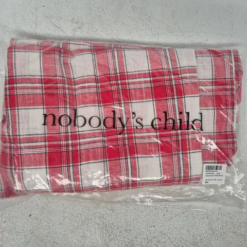 BAGGED NOBODY'S CHILD ALEXANDRIA MIDI DRESS IN RED SIZE UK 10