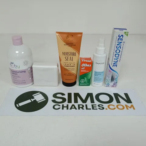 APPROXIMATEY 20 ASSORTED HEALTH AND BEAUTY PRODUCTS TO INCLUDE - THE WHITE COMPANY SOAP BAR - OLBAS OIL AND BABY MOISTURISING LOTION