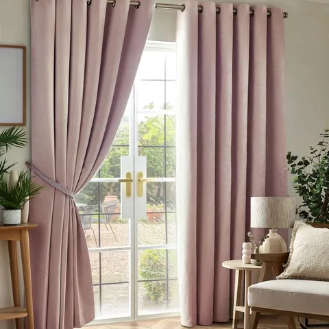 EILFRIED CHENILLE RING TOP EYELET CURTAINS