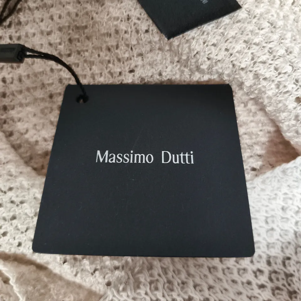 MASSIMO DUTTI BEIGE KNIT PONCHO / WRAP SWEATER – WOMENS