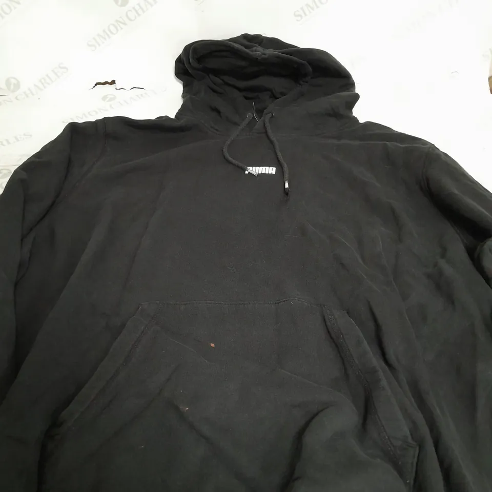 PUMA BLACK LOGO HOODIE - 3XL