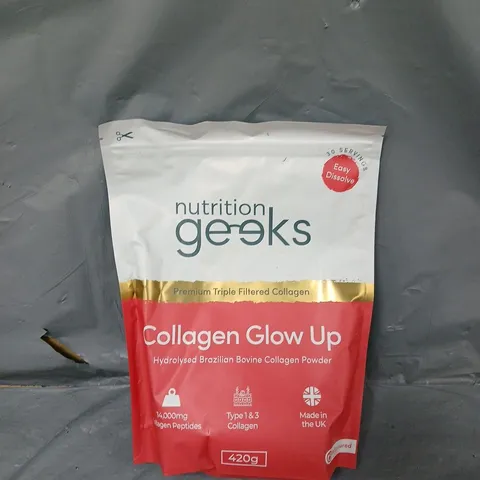 NUTRITION GEEKS COLLAGEN GLOW UP 420G UNFLAVOURED 