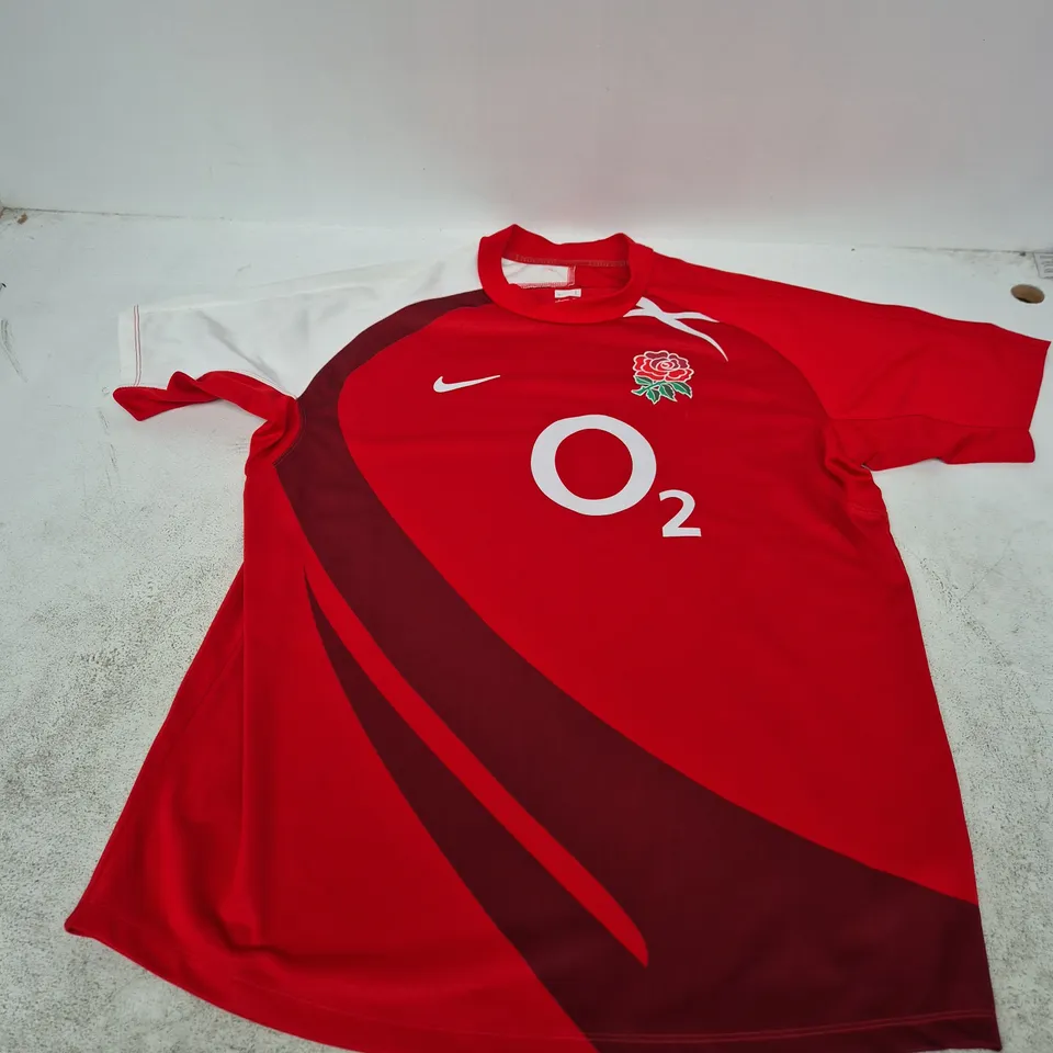 ENGLAND RUGBY JERSEY – RED, SIZE L (UK 42/44) – NIKE