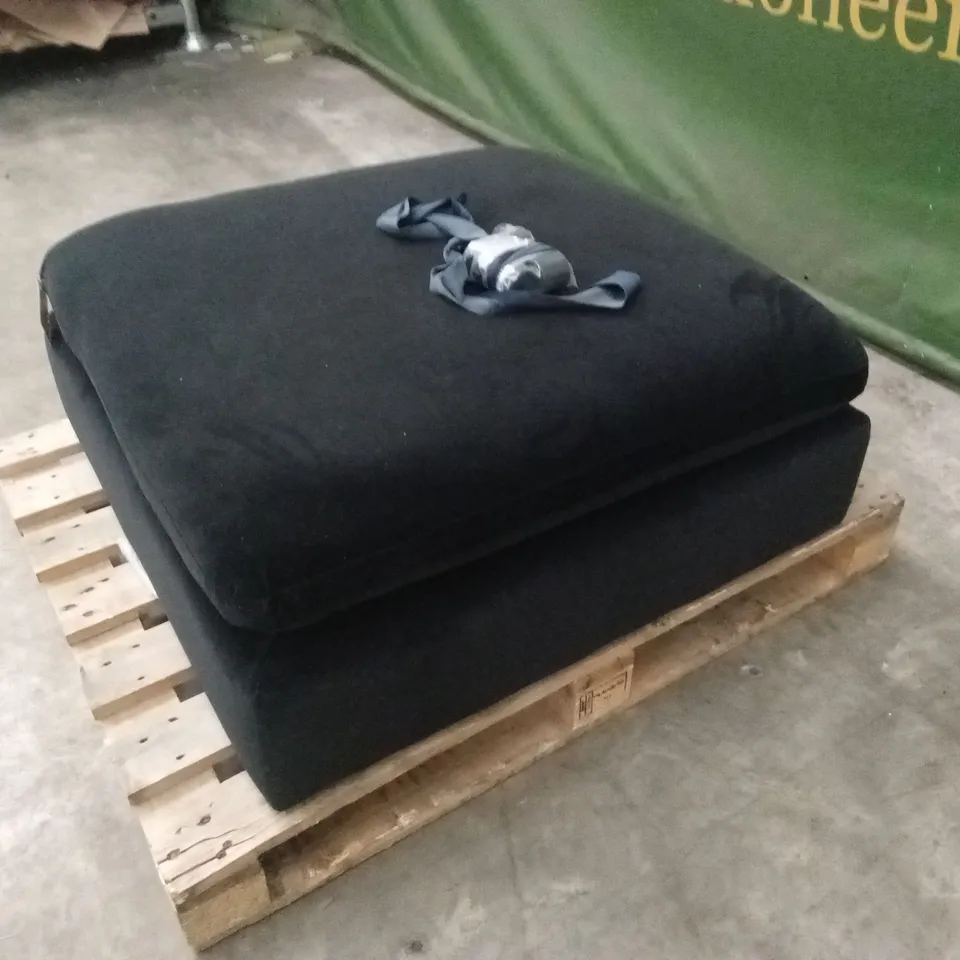 QUALITY DESIGNER ASHER VELVET FOOTSTOOL