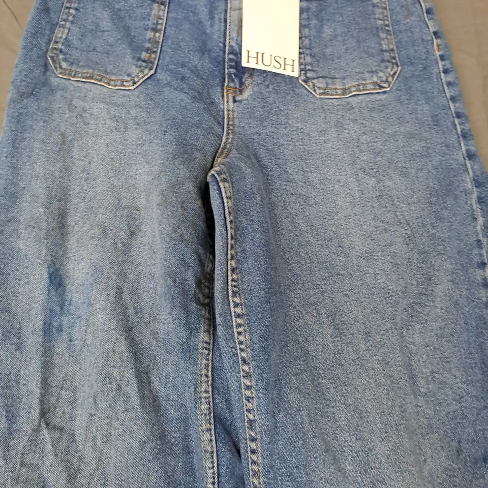 HUSH ROWAN FLARED JEANS IN BLUE SIZE 8