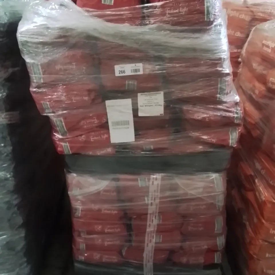 PALLET CONTAINING APPROXIMATELY 100 BRAND NEW 2 PACK INSTANT LIGHT CHARCOAL BAGS