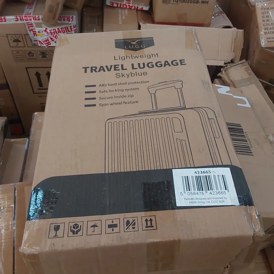 BOXED LUGG LIGHTWEIGHT TRAVEL SUITCASE 