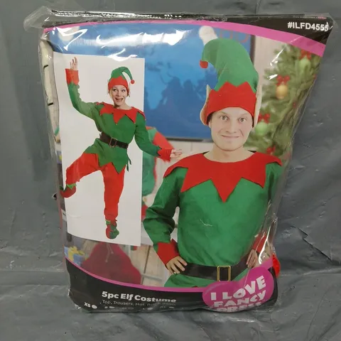 FIVE BAGGED I LOVE FANCY DRESS 5 PIECE ELF COSTUMES
