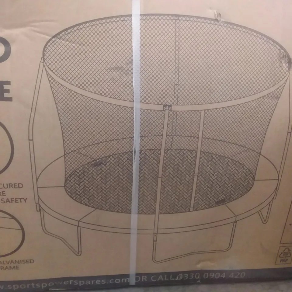 BOXED SPORTSLINE 10FT BOUNCE PRO TRAMPOLINE WITH ENCLOSURE RRP £169.99