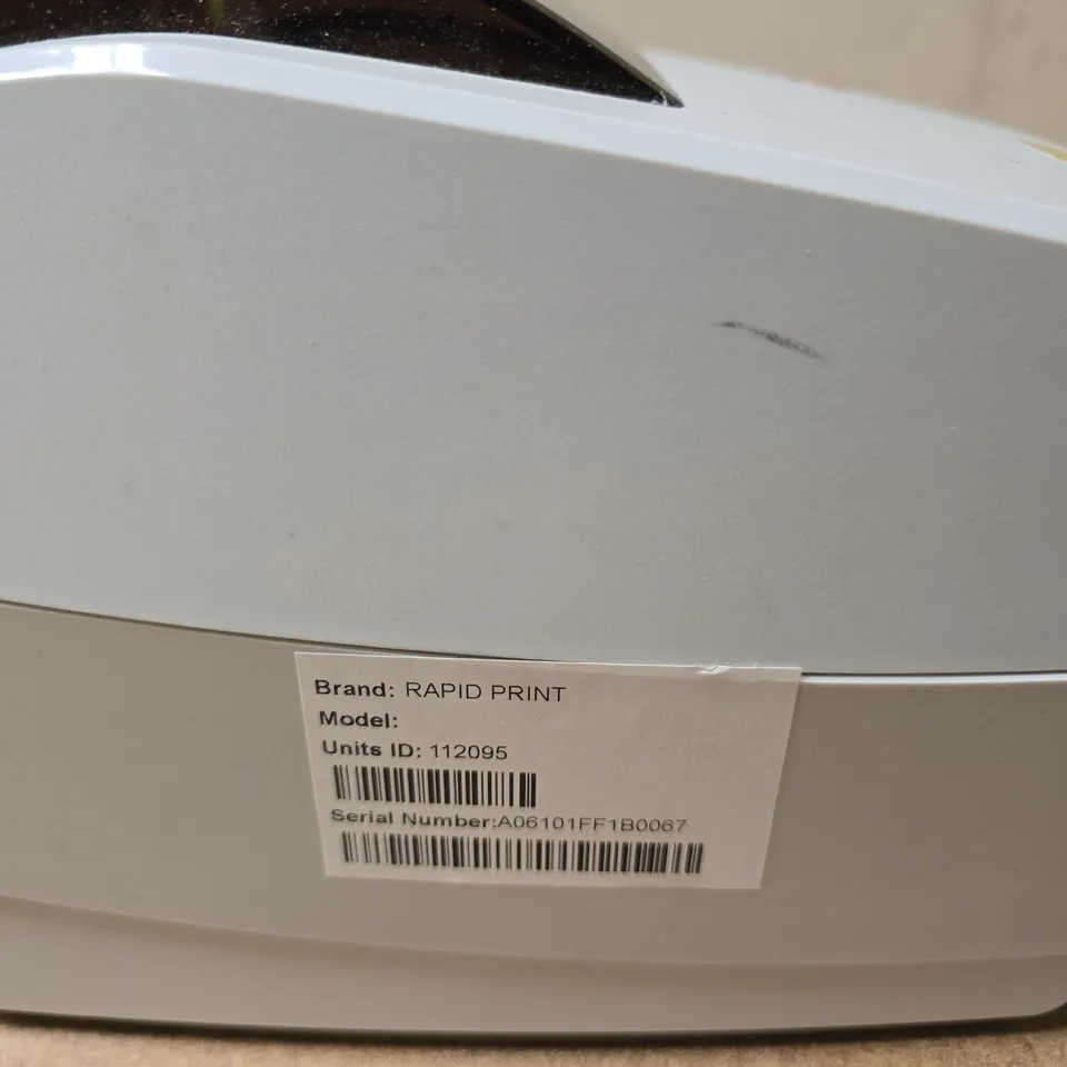 RAPID PRINT LABEL PRINTER – USB INTERFACE, 24V POWER INPUT